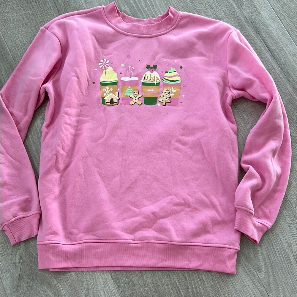 Pink Graphic Women's Sweater